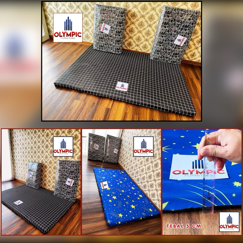 Kasur Busa Olympic Tebal 5 cm , Kasur Busa Olympic 120x200x5 // 120x180x5 Kasur Lipat busa , Kasur L