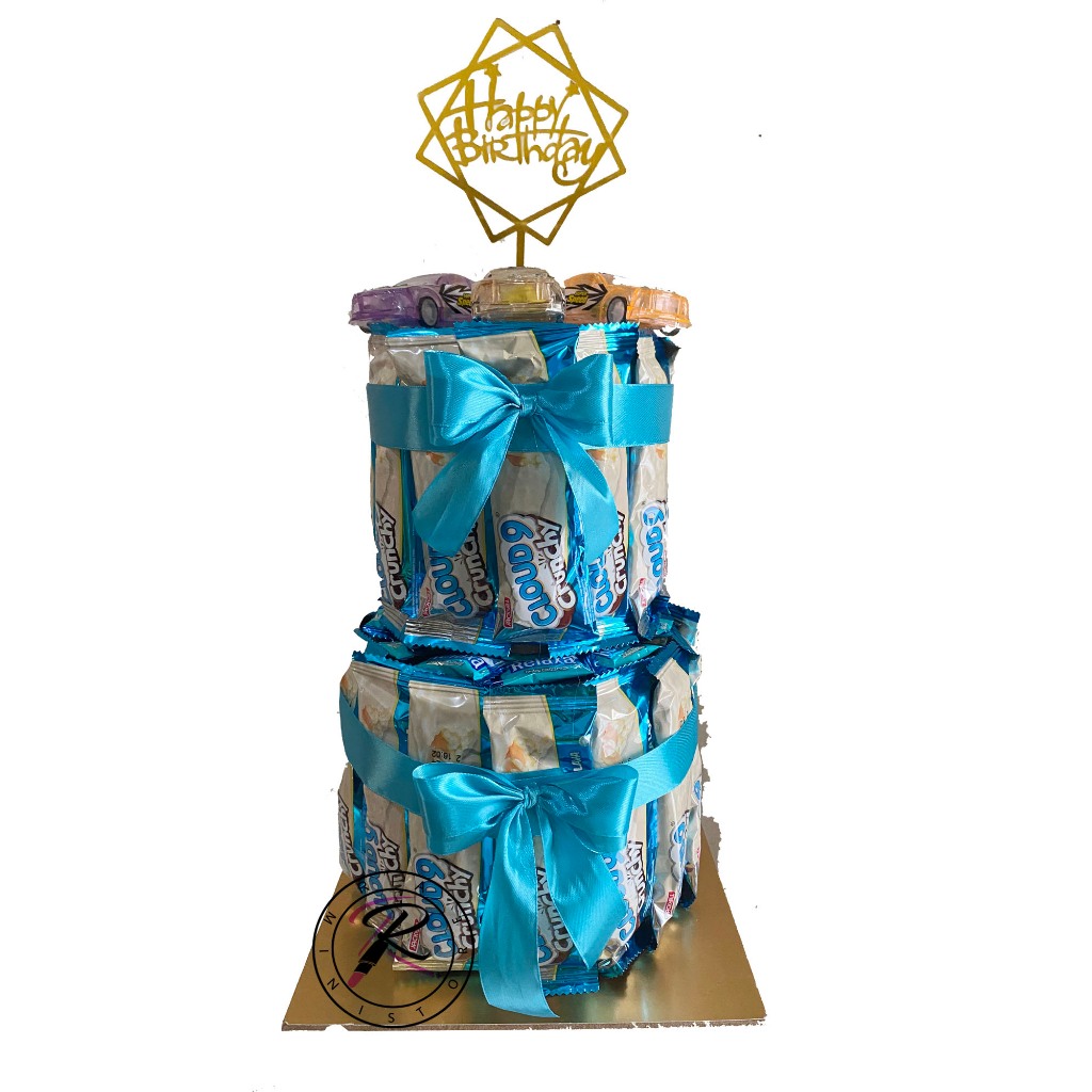 Snack Tart/Snack Tower/Snack Cake Kado Ulang Tahun/Kue Ulang Tahun 2 Layer