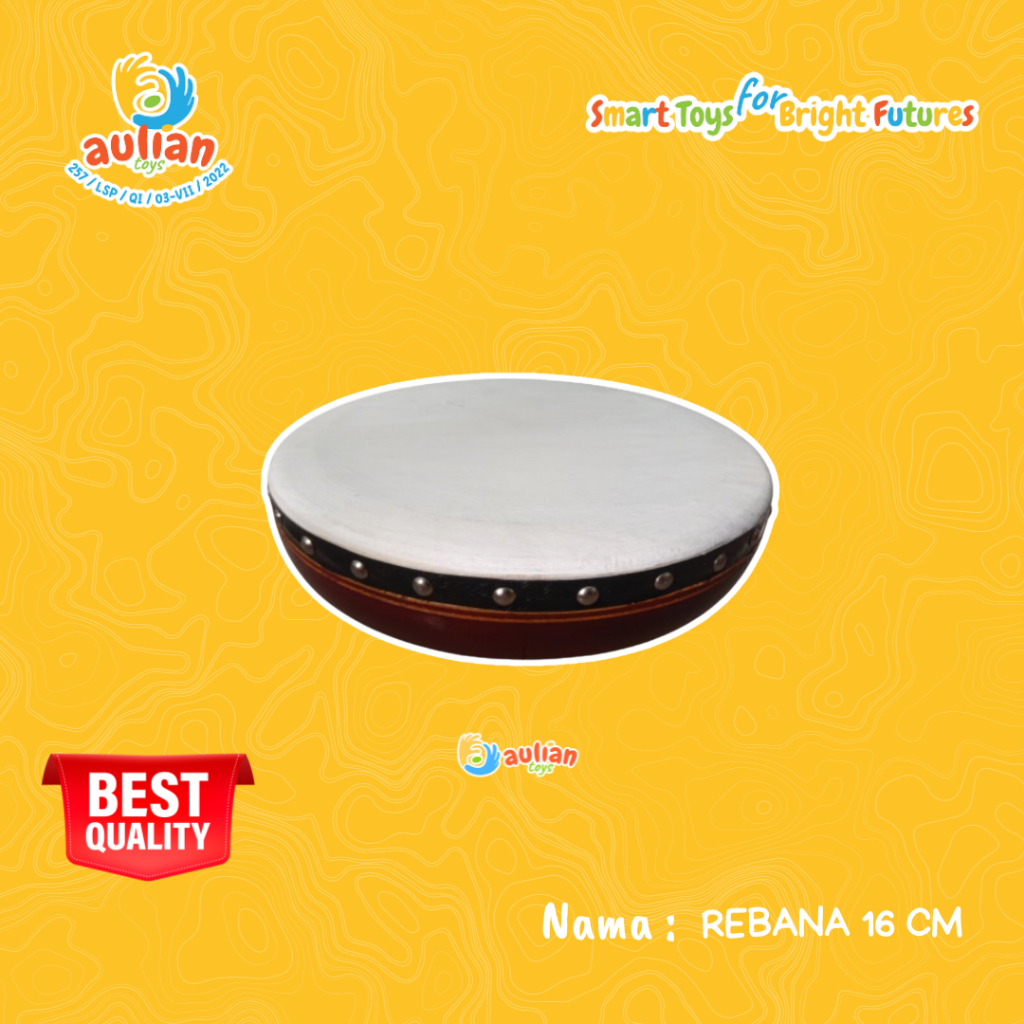 REBANA - MAINAN ANAK / MAINAN EDUKASI / ALAT PERAGA EDUKASI / ALAT MUSIK TRADISIONAL