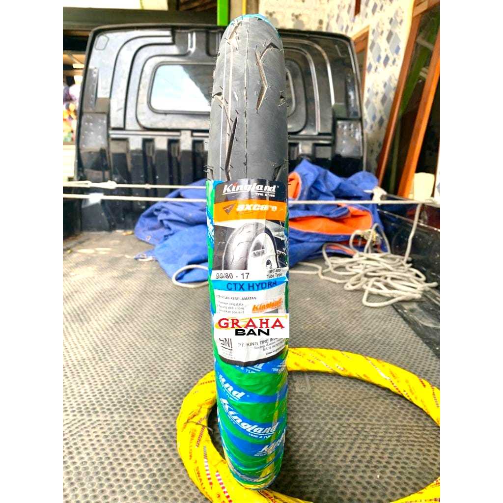 Ban Motor Kingland Axcero Ctx Hydra 90/80-17 Ban Motor ring 17 Tupetype/Bukan Tubeless ban montor 90