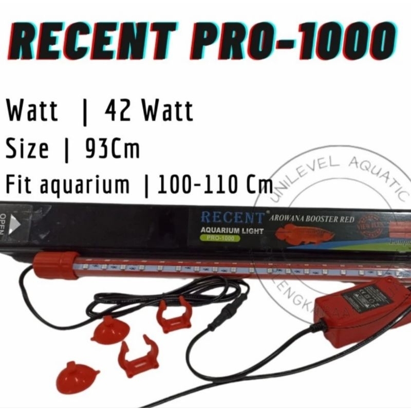 LAMPU ARWANA BOOSTEF RED RECENT PRO 1000