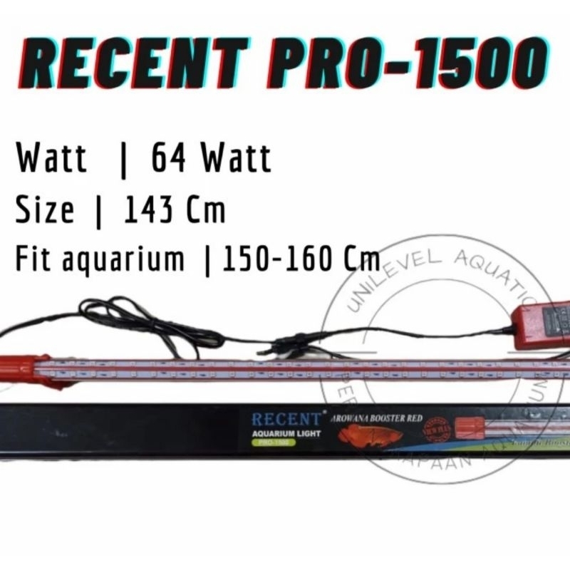 LAMPU ARWANA BOOSTER RED RECENT PRO 1500