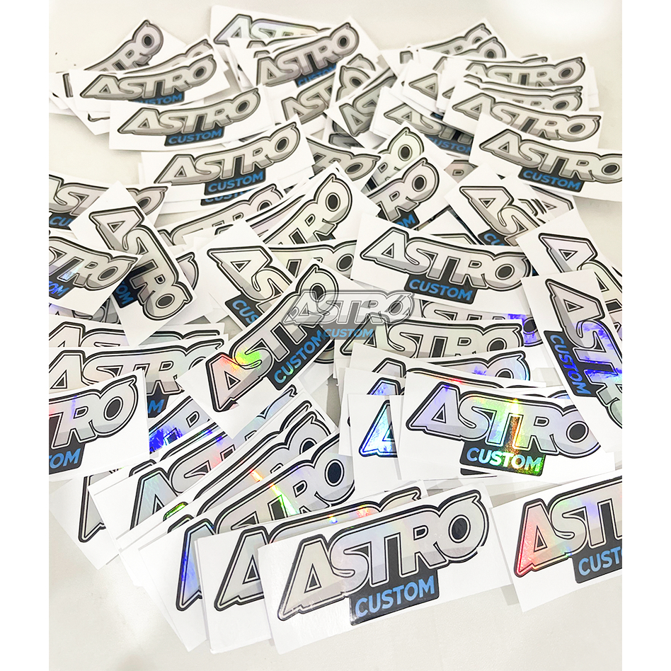 Sticker Astro Custom Sticker Hologram Motor Stiker Racing Setiker Astro Original