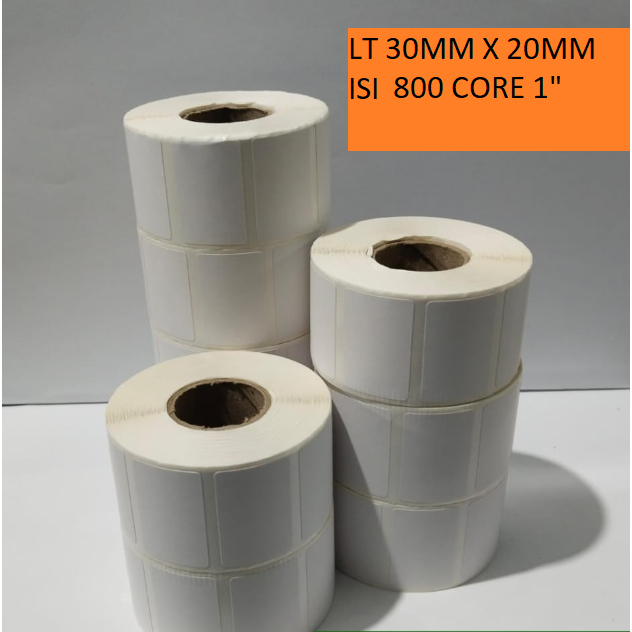 

LABEL BARCODE XPrinter XP-360B Uk. 30 X 20 (1 LINE) ISI 800 THERMAL 30X20 MM