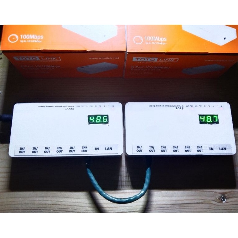 ART B94Q switch totolink s88 modif POE input 948volt6Volt