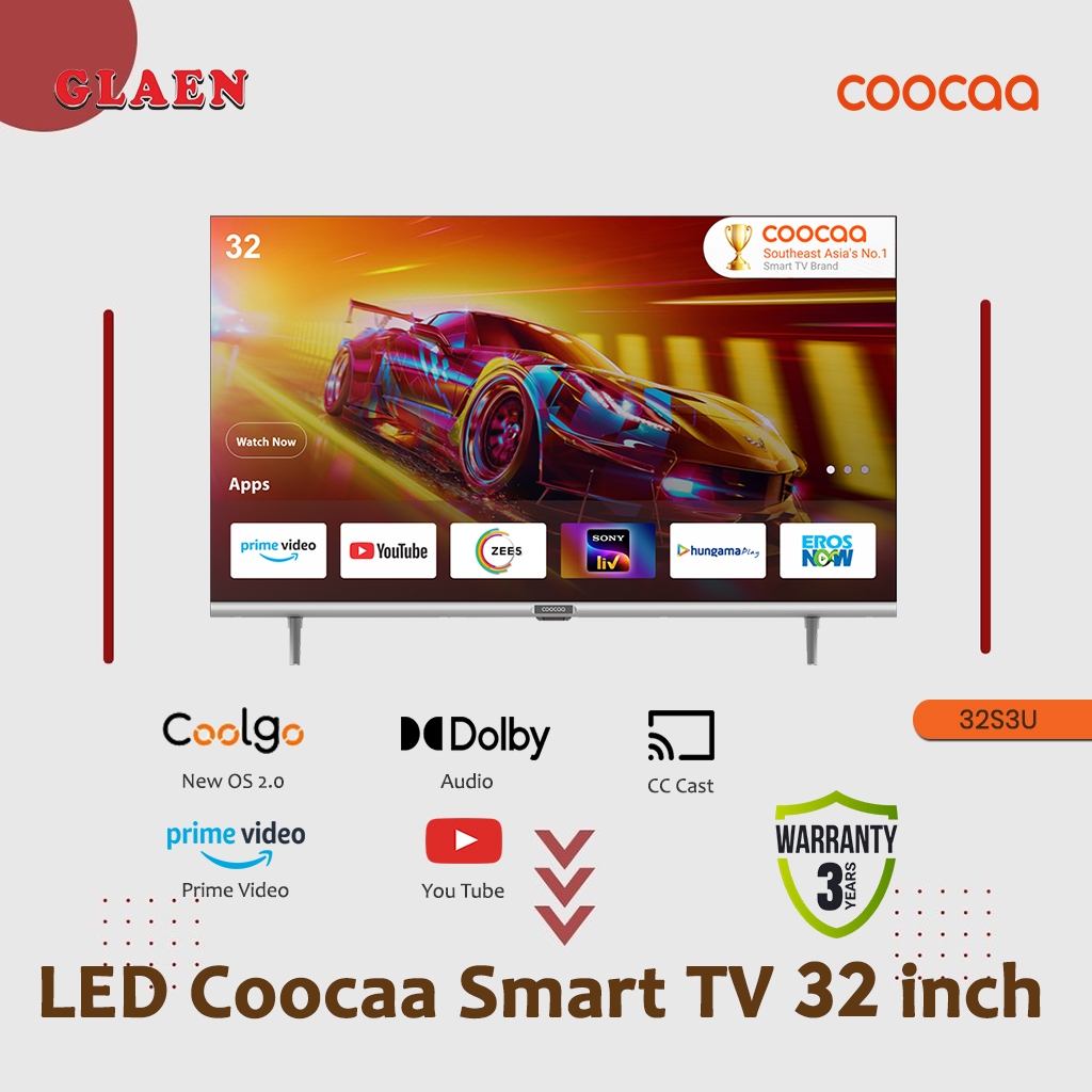 TV LED COOCAA 32 Inch Smart TV 32S3U | LED Coocaa Smart Digital TV