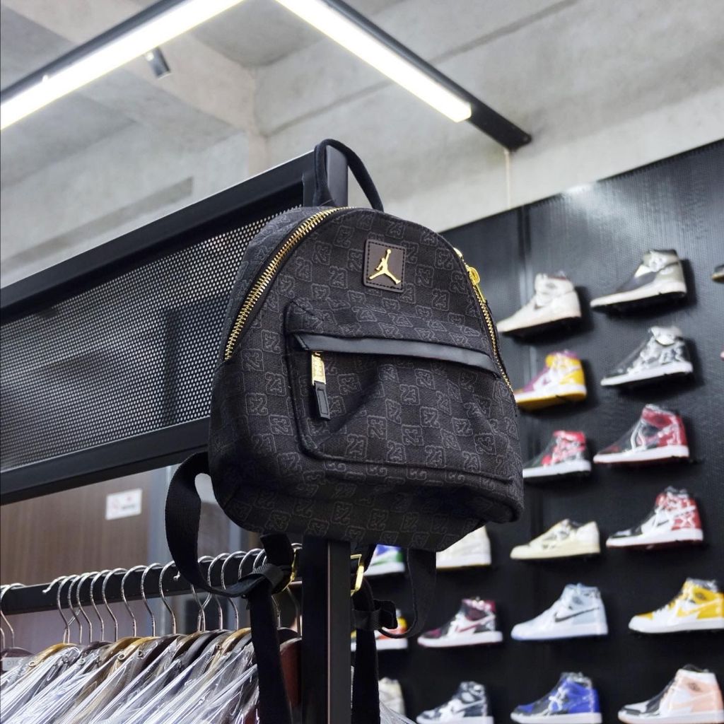 JORDAN BLACK GOLD SMALL BACKPACK