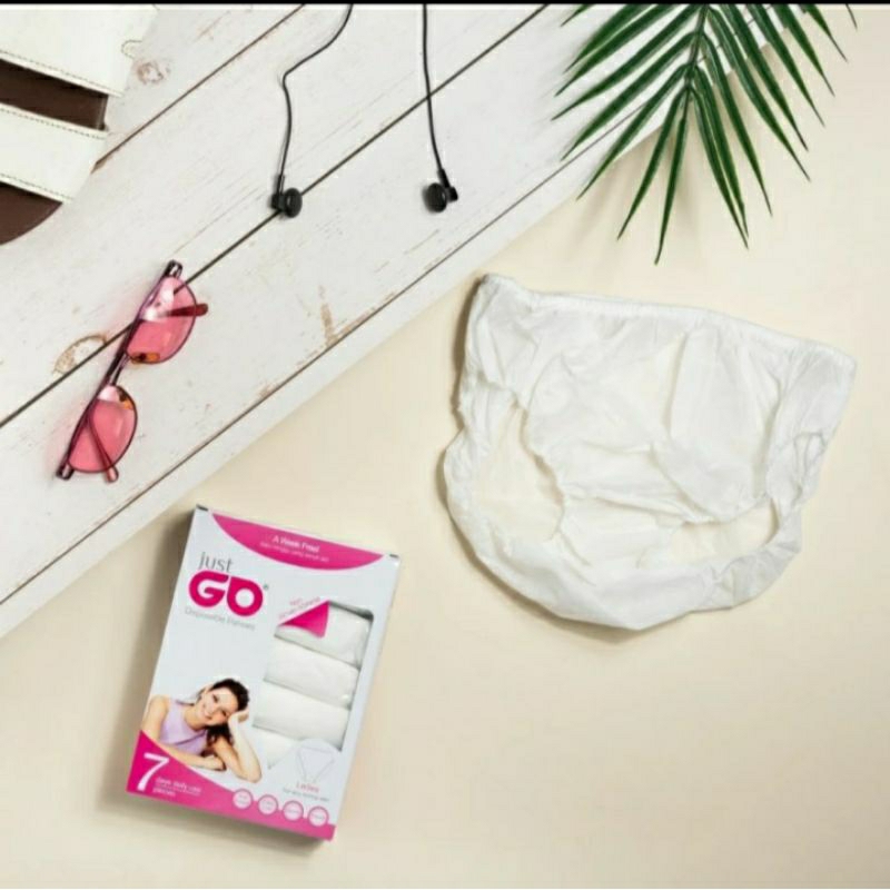 Celana Dalam Kertas Wanita Traveling Size XL Underwear CD isi 7 Pcs Murah PROMO