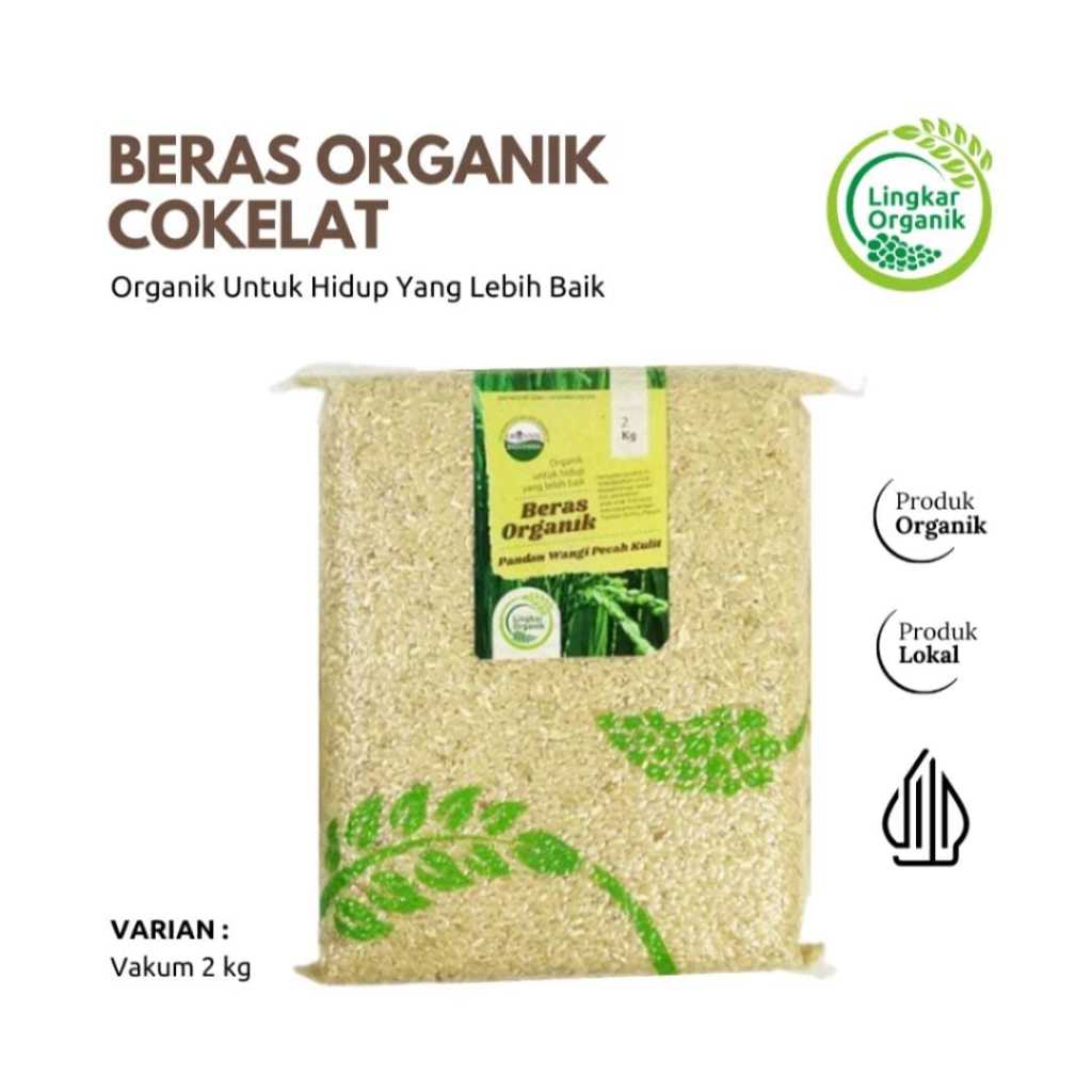 

Lingkar Organik - Beras Coklat Organik ( Pandan Wangi Pecah Kulit ) - 2kg