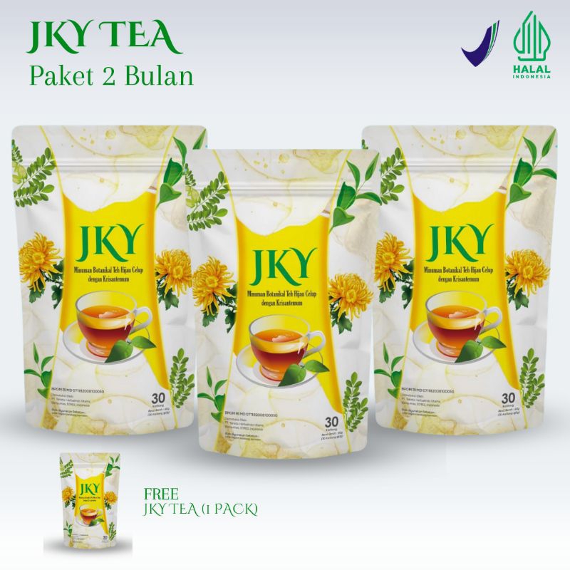 

(READY STOCK) 3 BKS - JKY TEH HIJAU DENGAN MORINGA DAN CHRYSANTHEMUM
