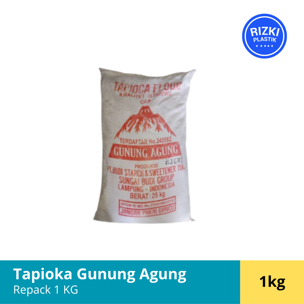 

Tepung Tapioka Gunung Agung Repack 1 KG