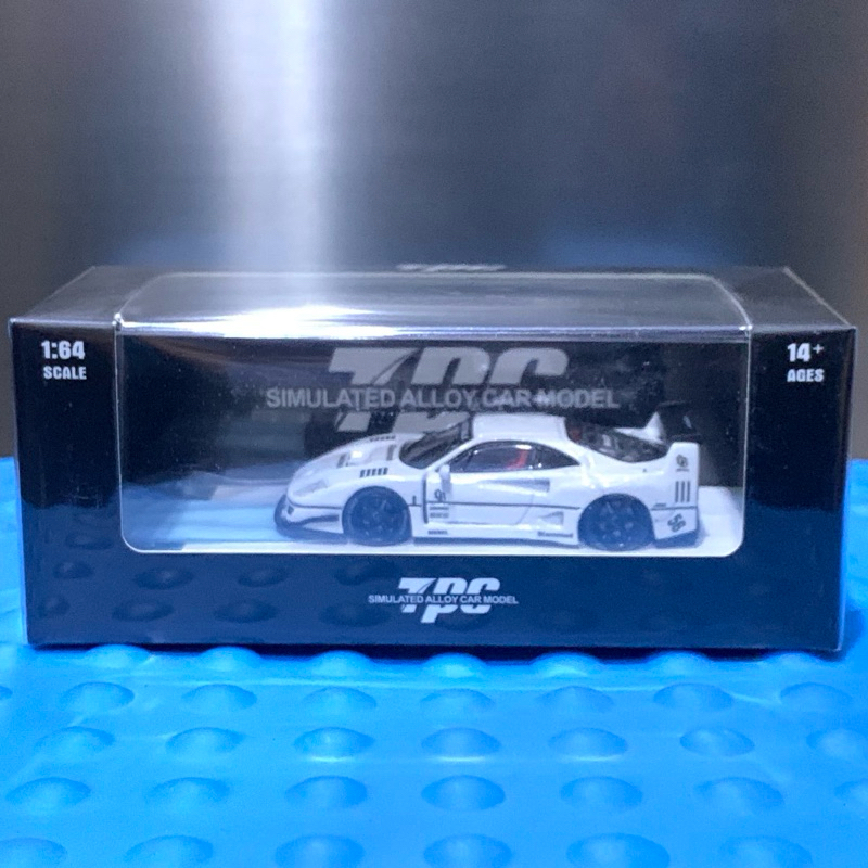 TPC 1/64 LBWK Ferrari F40 White Diecast Limited Edition #Slammed