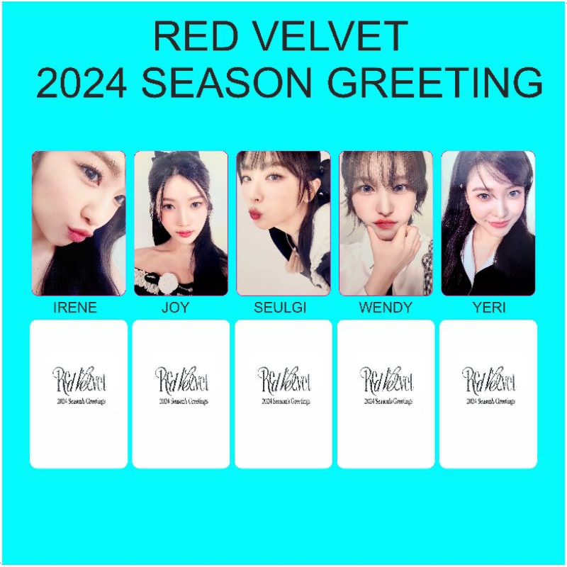 (BISA SATUAN) Red Velvet 2024 Season Greeting Photocard Kpop