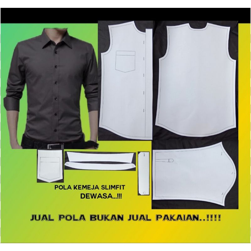 Pola kemeja pria dewasa
