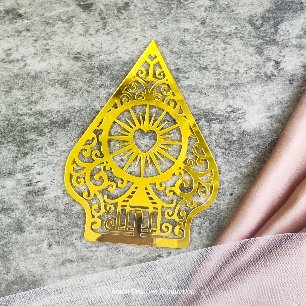 Gunungan Logo PSHT - Bahan Aksesoris Dekorasi Hias Mahar Gunungan Akrilik Logo PSHT