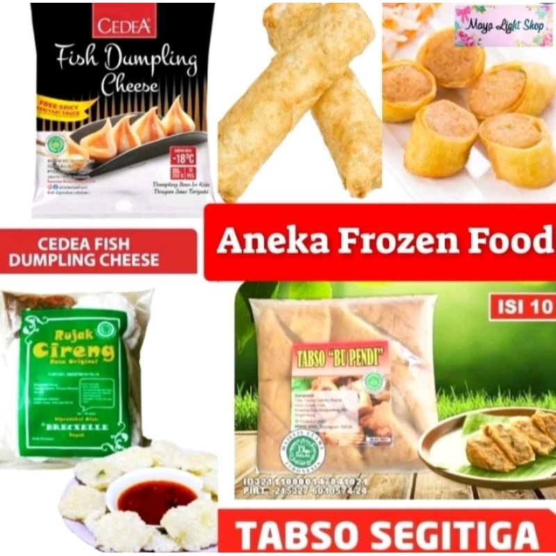 

frozen food chiken egg roll rujak cireng cedea dumpling cheese tabso tahu baso bakso egg roll halal mui premium quality kualitas premium