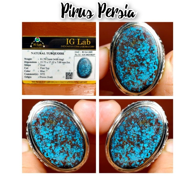 PIRUS BLUE PERSIA MOTIF BERAS WUTAH