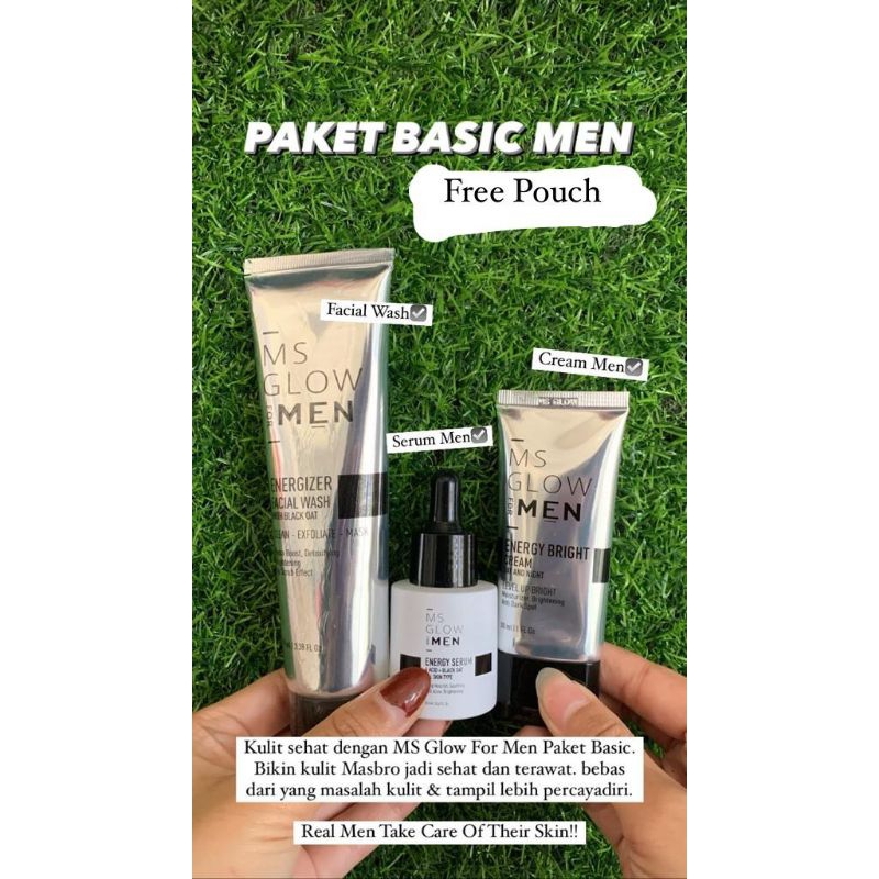 MS GLOW MEN / PAKET WAJAH MS GLOW MEN ORIGINAL