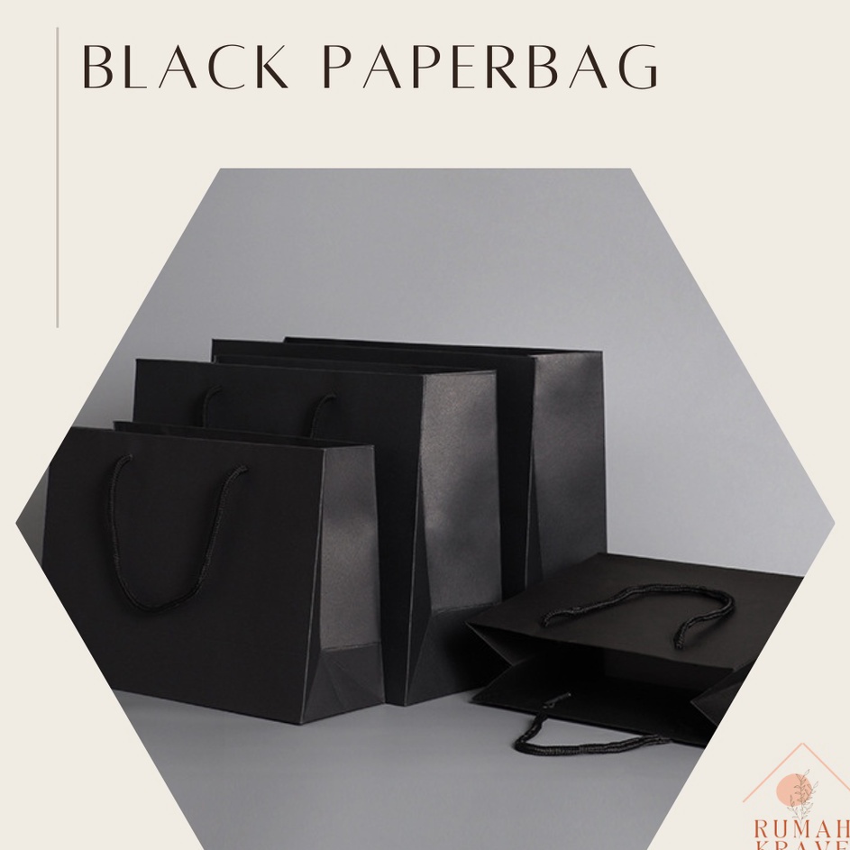 

Belanja Hemat Rasakan Keuntungannya RUMAH KRAVE Black Paperbag Hitam Horizontal Elegan