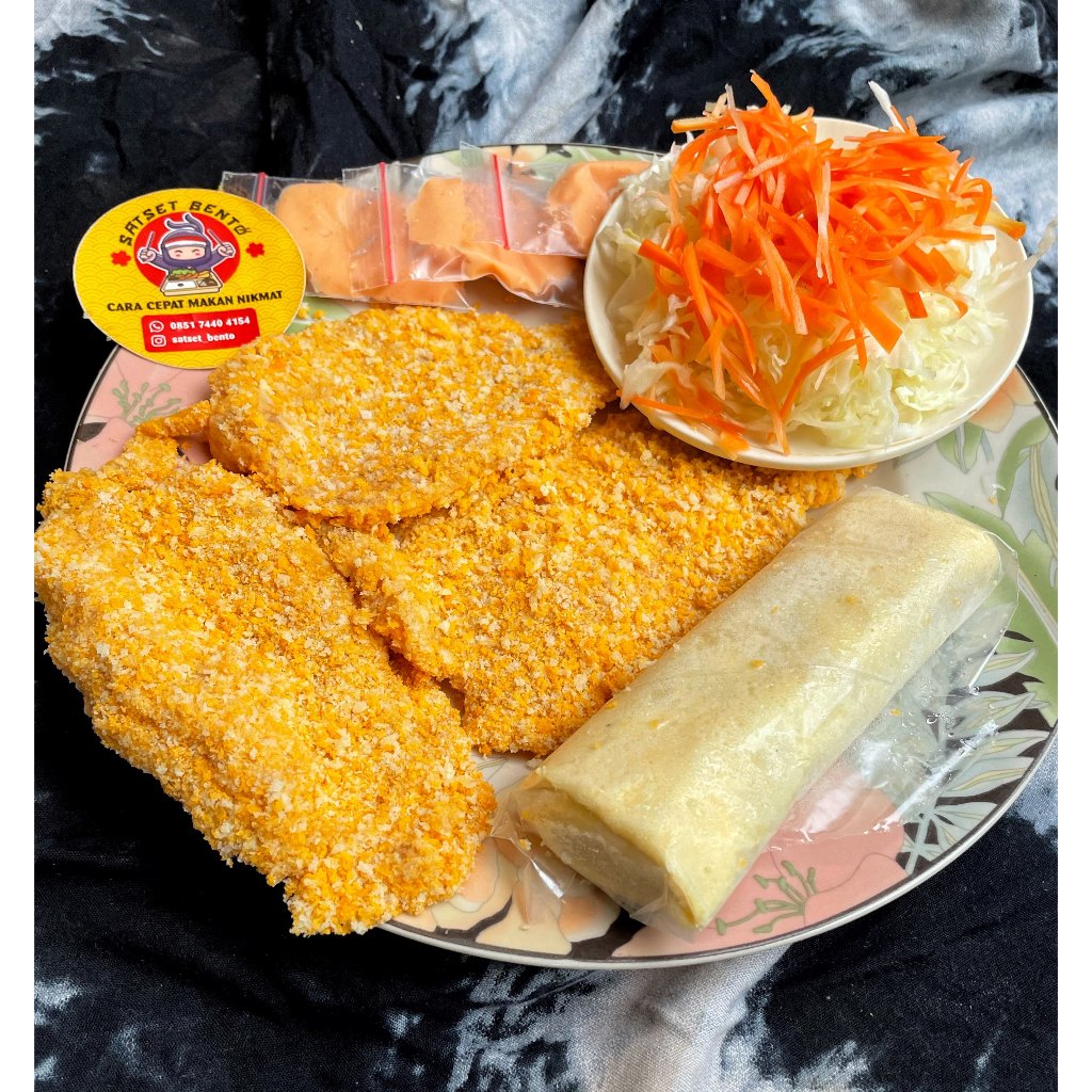 

Katsu dan Egg Chicken Roll Frozen Paket Dan Salad Mayo Homemade Nugget naget