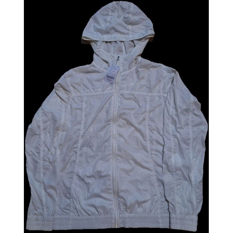 jacket UNIQLO Running White Tulang