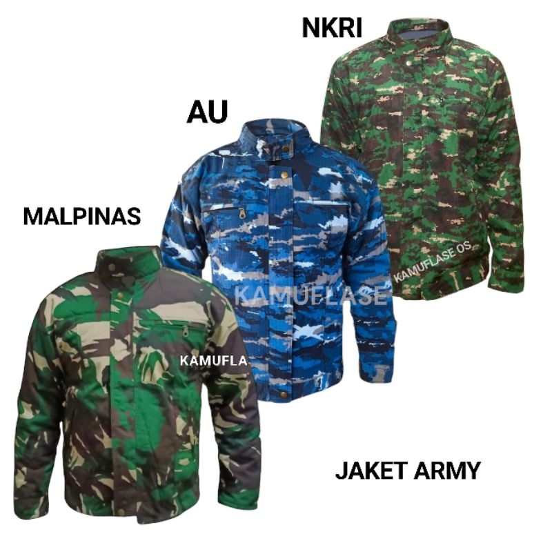 JAKET ARMY LORENG TNI  AD AU NKRI