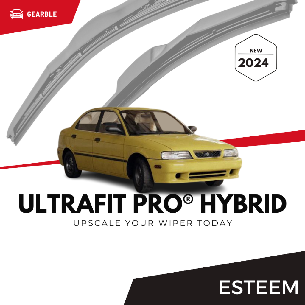 Premium Wiper Model Hybrid Mobil Esteem Wifer Karet Kaca Depan Esteem Car Windshield Blade 2Pcs