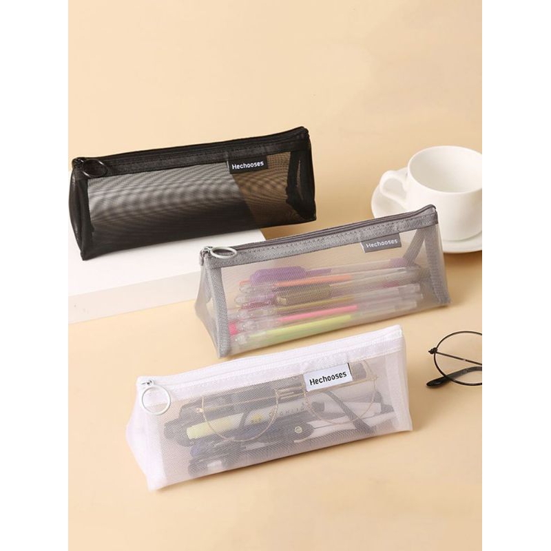 

tempat pensil/kotak pensil transparan