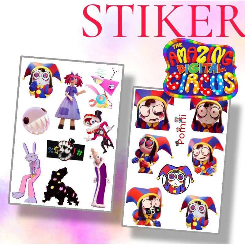 

Stiker Pomni Amazing Digital Circus Sticker set