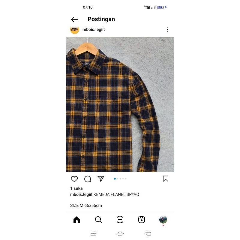 kemeja flanel sp°ao dan bang2