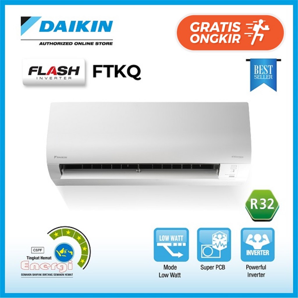 AC DAIKIN FTKQ15UVM4 / FTKQ 15 AC SPLIT 1/2 PK INVERTER