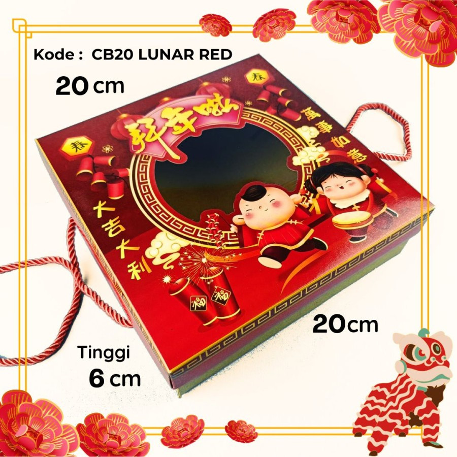 

kotak kue imlek window box packaging cake lapis hampers box kotak dus kue souvenir tahun bari china cny