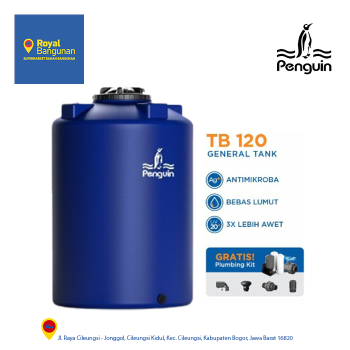 Penguin Tangki | Toren | Tandon Air TB 120 1200 Liter