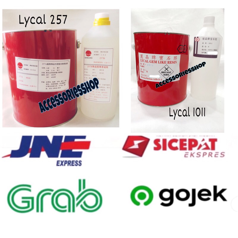 Resin lycal 1011 /Resin bening keras 1 set kaleng 4kg kerajinan NAMETAG