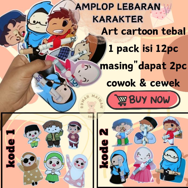 

AMPLOP LEBARAN KARAKTER ISI 12PCS AMPLOP LEBARAN SELIP AMPLOP THR UNIK AMPLOP LEBARAN IDUL FITRI
