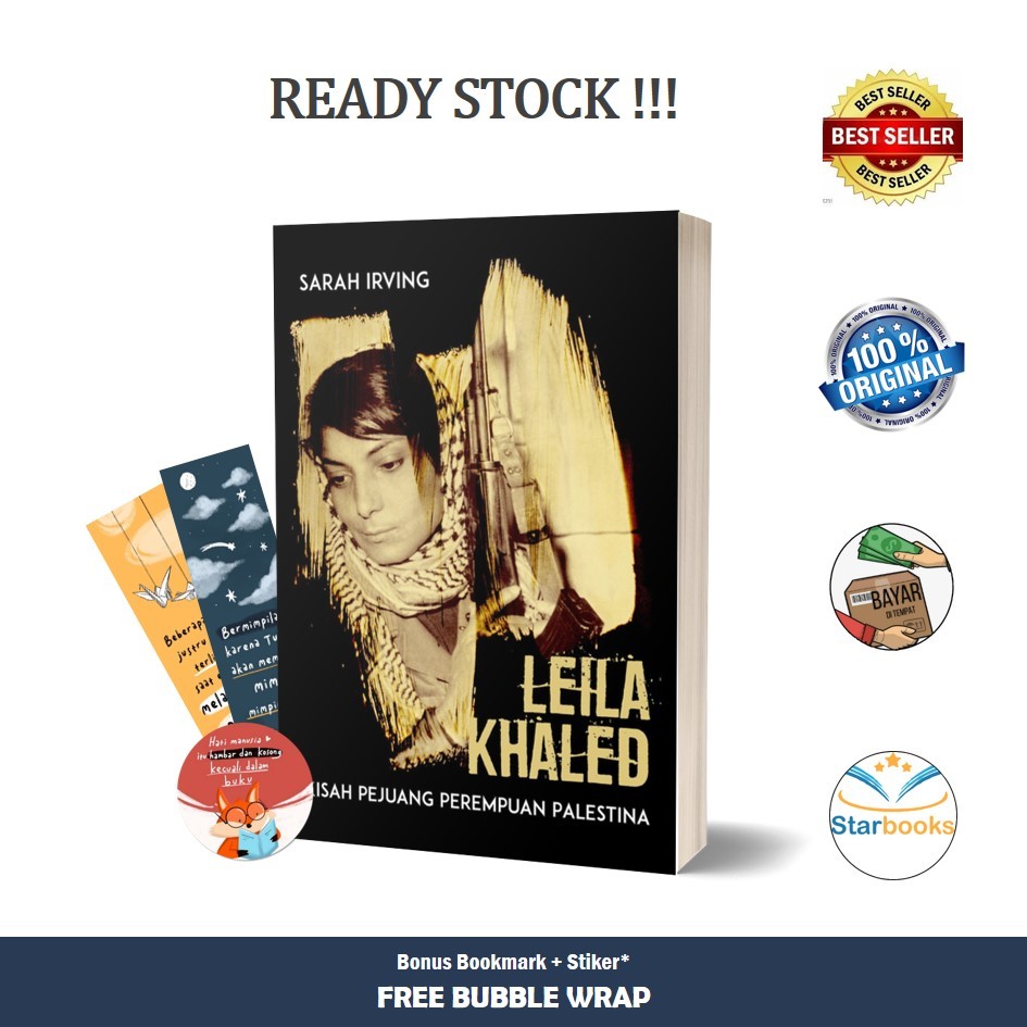 Marjin Kiri - Buku Leila Khaled: Kisah Pejuang Perempuan Palestina (Sosial)