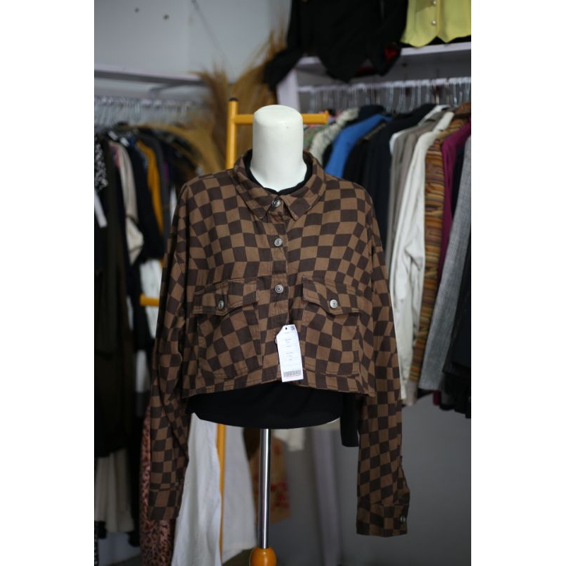 LINK JAKET CROP ORI H&M