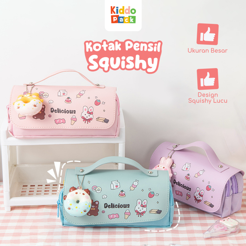 

KiddoPack Kotak Pensil Anak Korea Squishy Lucu Sekolah