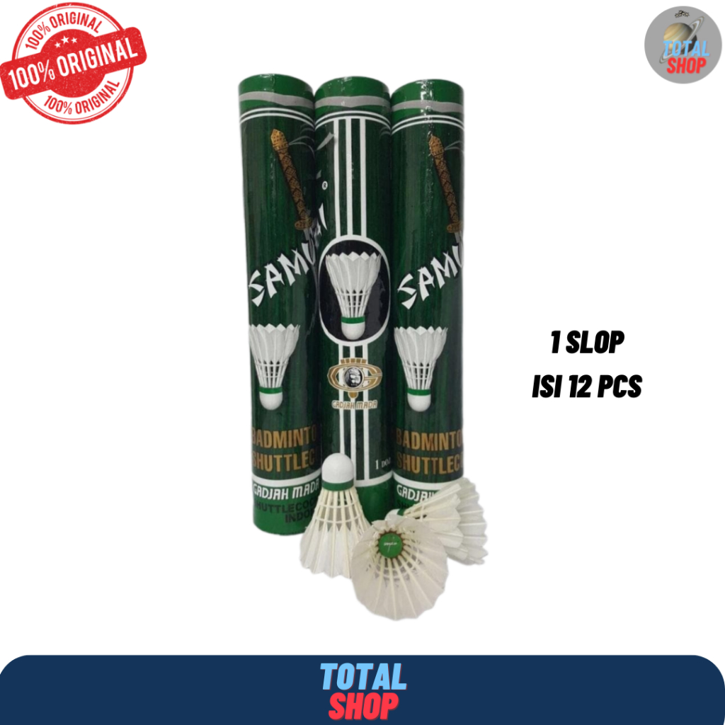 Shuttlecock Samurai Hijau / Shuttlecock Badminton Samurai Hijau / Kok Bulu Tangkis Samurai Hijau Ori