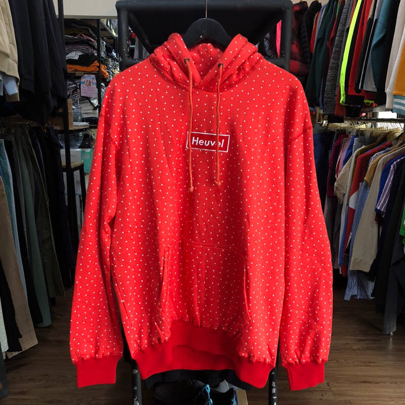HOODIE HEUVEL MERAH POLKADOT