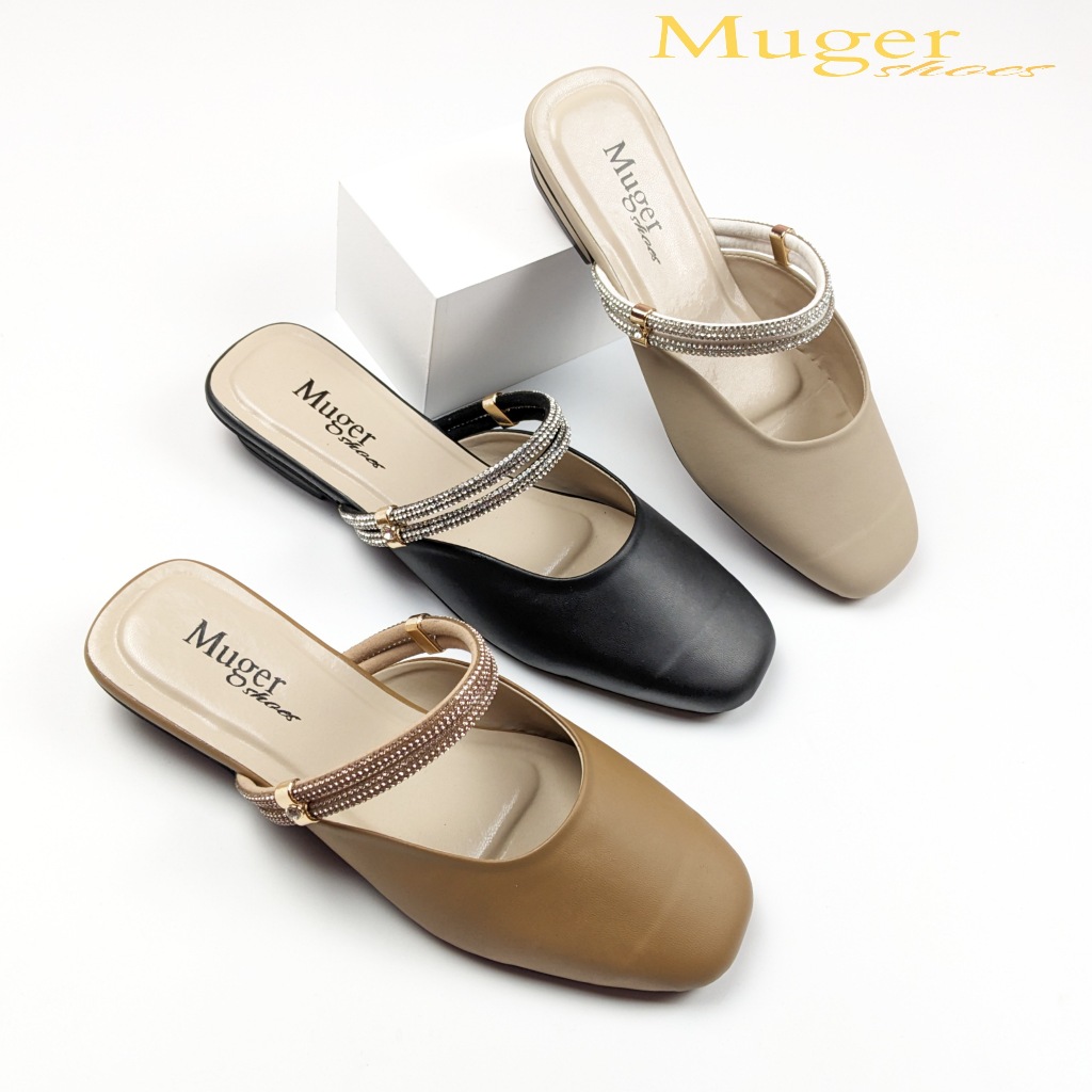 YUTA Sepatu Wanita, Sepatu Heels/ Hak Tahu 2cm MUGER Shoes