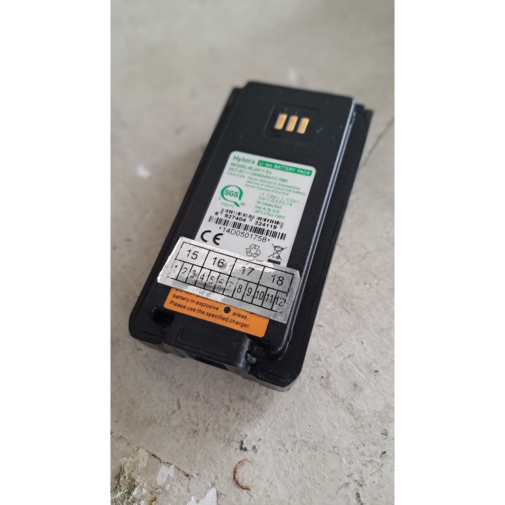 Battery Ht Hytera PD788 original Baterai Hytera Pd 788 Asli Second 2023  Awet Hytera BL2411