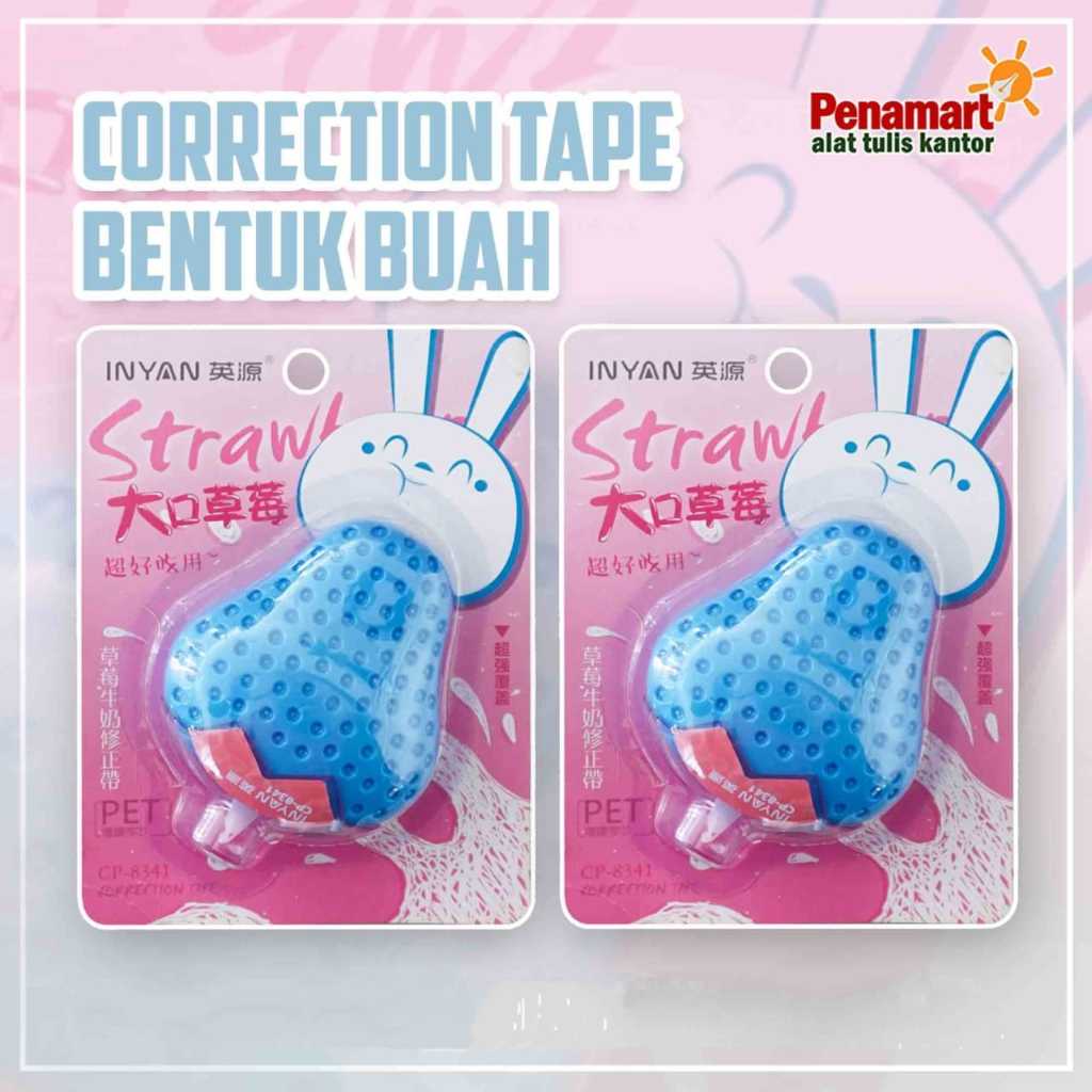 

Correction Tape Tipe X Pita Strawberry 5 m x 5mm CP-8341 (A6164T)