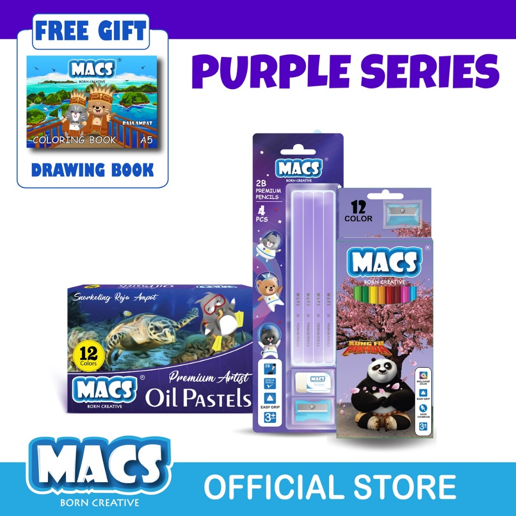 

MACS Purple Series / Hampers / Bingkisan / Crayon