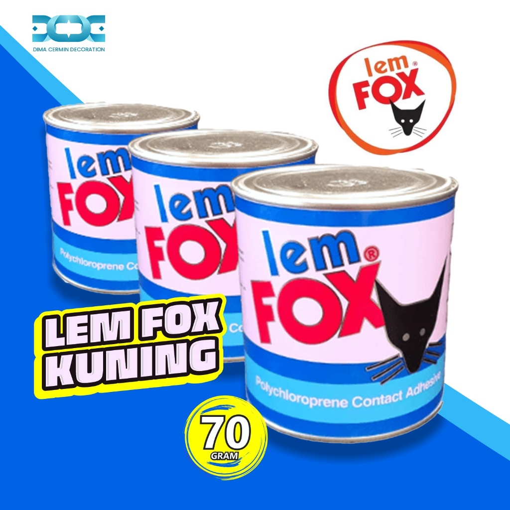 

Lem Kuning FOX Kaleng 70 gram Serbaguna
