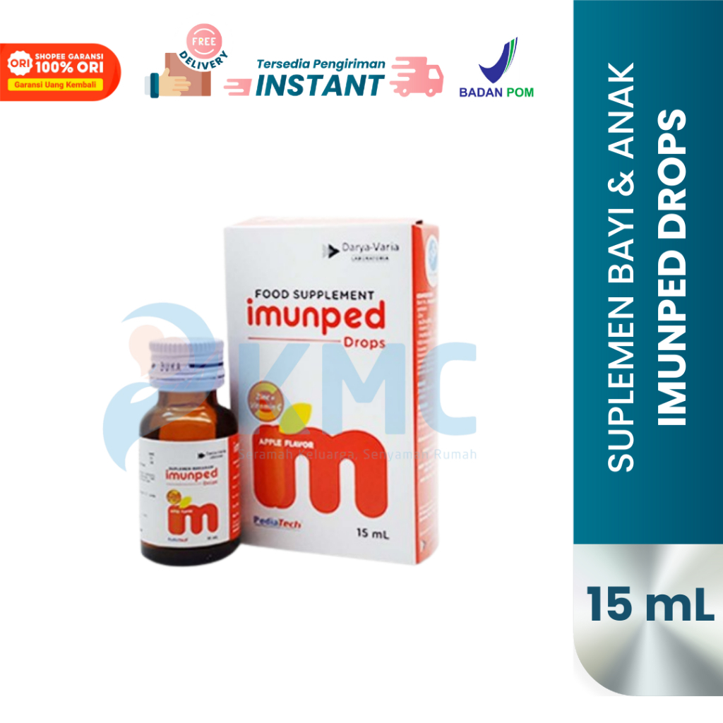 Imunped Drops 15ml Suplemen Zinc Dan Vitamin C Bayi