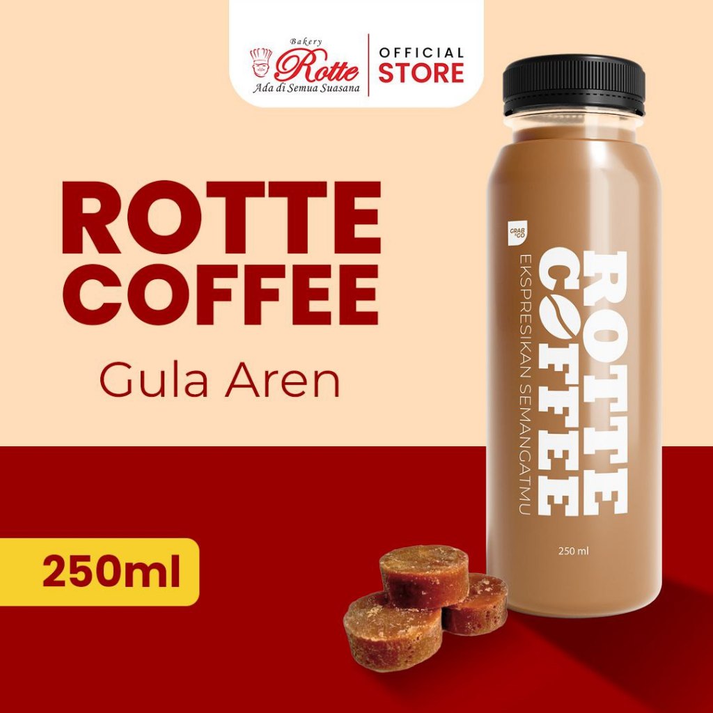 

Kopi Gula Aren Rotte Coffee Kemasan Botol Isi 250 ml Ready to Drink