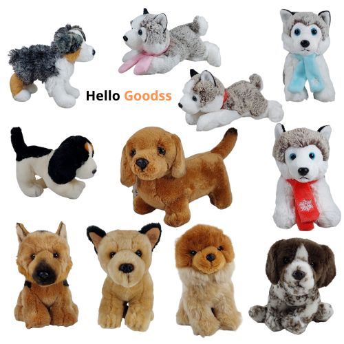 Boneka Binatang Premium Anjing Puppy  Dalmantion  Herder Husky Cute Soft - Ukuran S