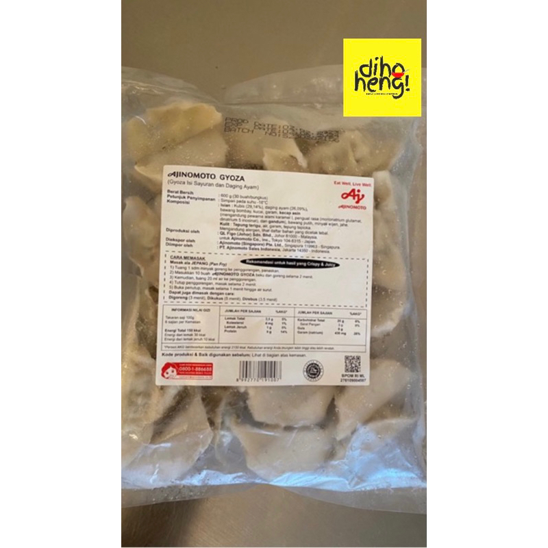 

Gyoza Ajinomoto Halal 30 pcs
