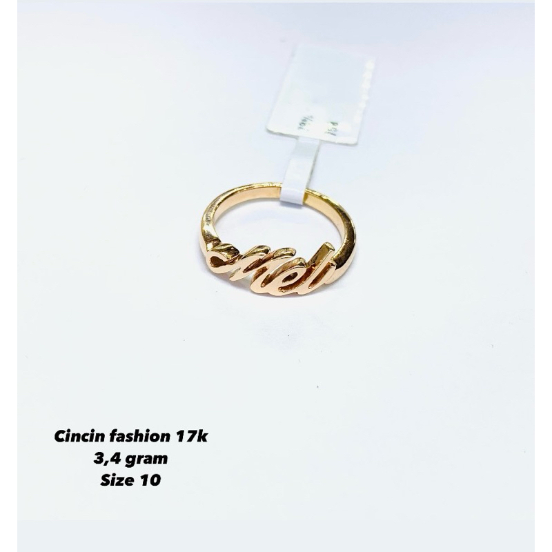 cincin emas fashion 750%17/18k